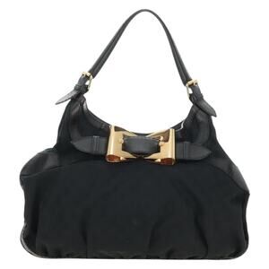 Gucci GG Canvas Shoulder Bag Black
